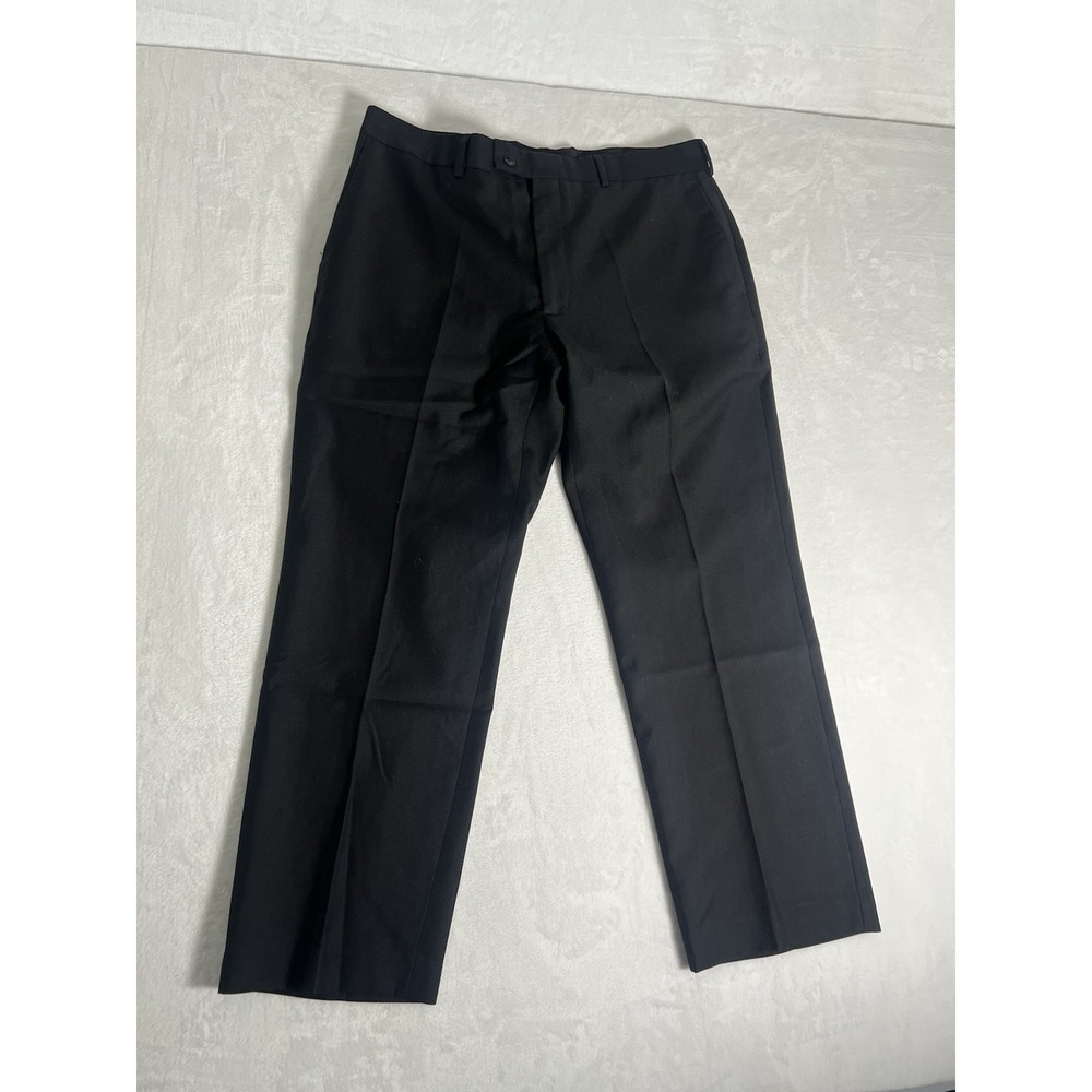 Perry Ellis Portfolio Men's Pants Trousers Flex Gray Poly Blend Modern Fit 36x29